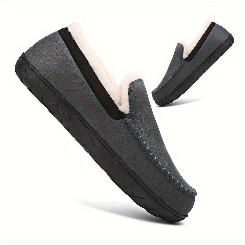 Warme Heren Pantoffels – Comfortabele en Antislip Loafers Sloffen