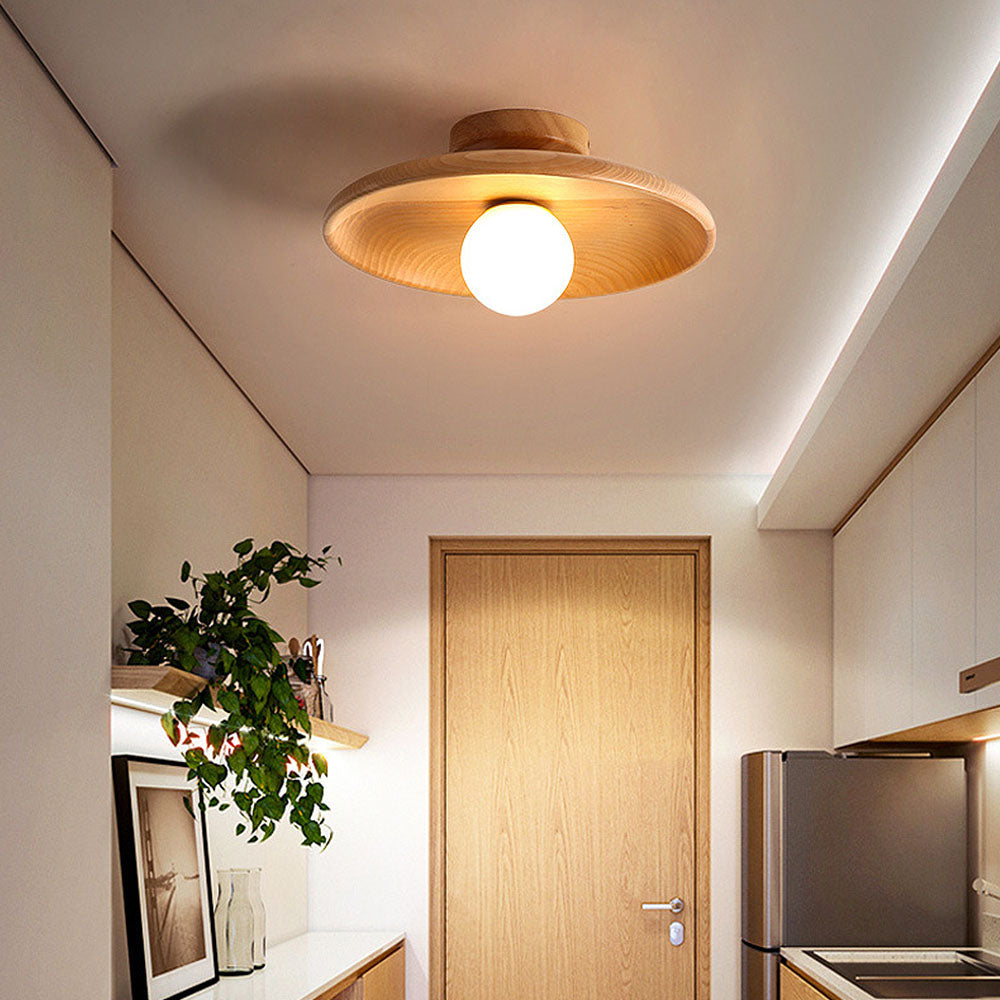 Nordic Houten Plafondlamp – Moderne Design Plafondverlichting