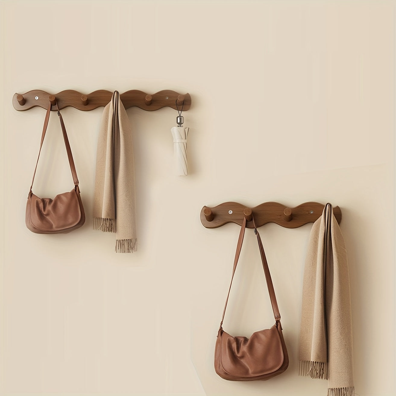 Minimalistische Bamboe Wandkapstok – Hét Detail voor jouw Interieur