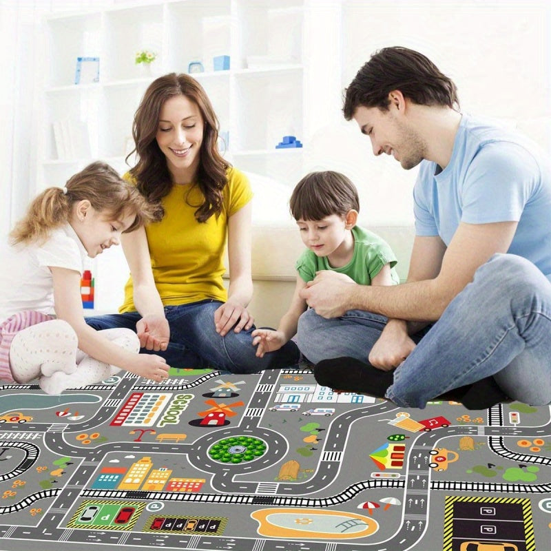 Speelmat met Wegen & Auto's – Educatief Speelkleed Kinderen