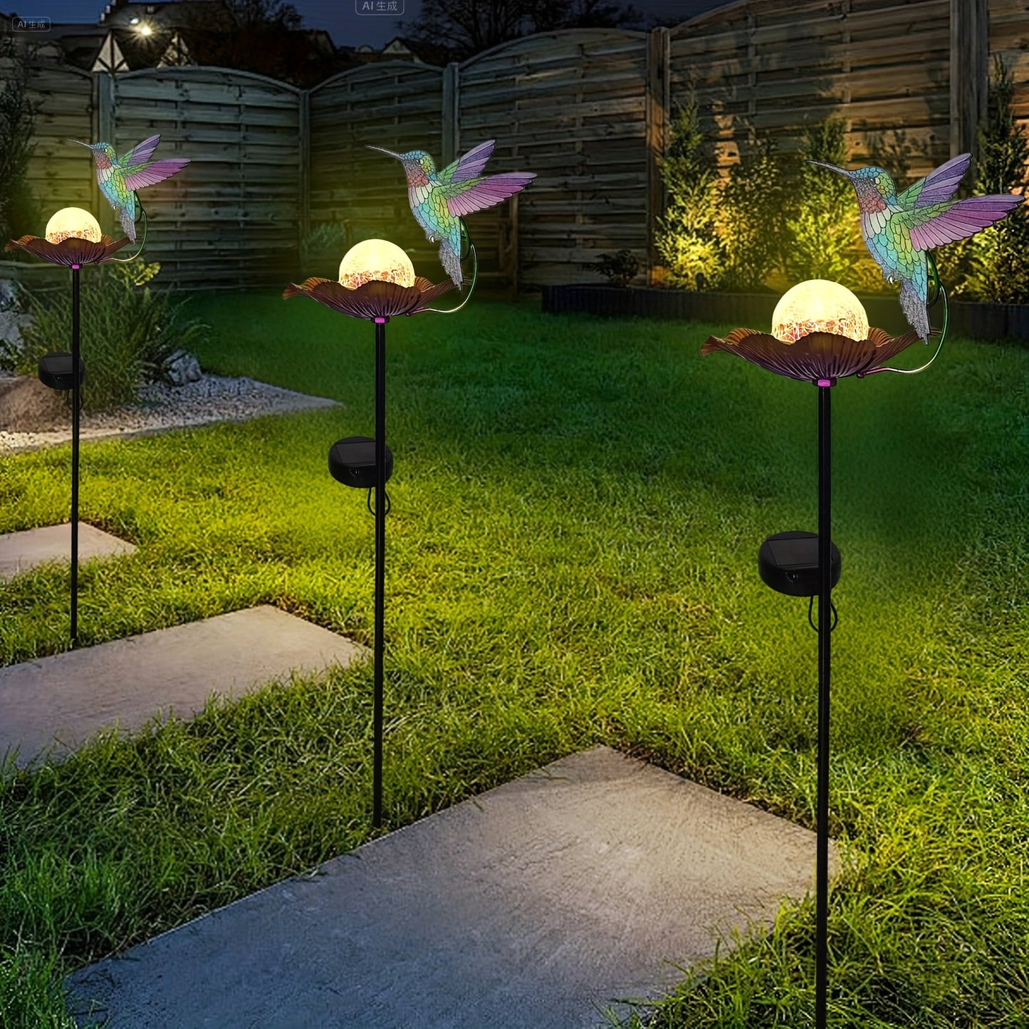 Solar Tuinlamp Kolibrie – Zonne Energie Tuinverlichting met LED Decoratie