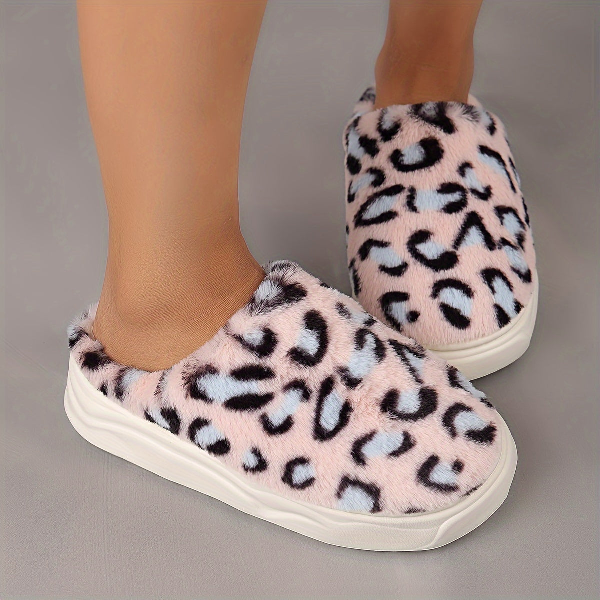 Schattige Dierenprint Slippers vrouwen - Warme winter sloffen