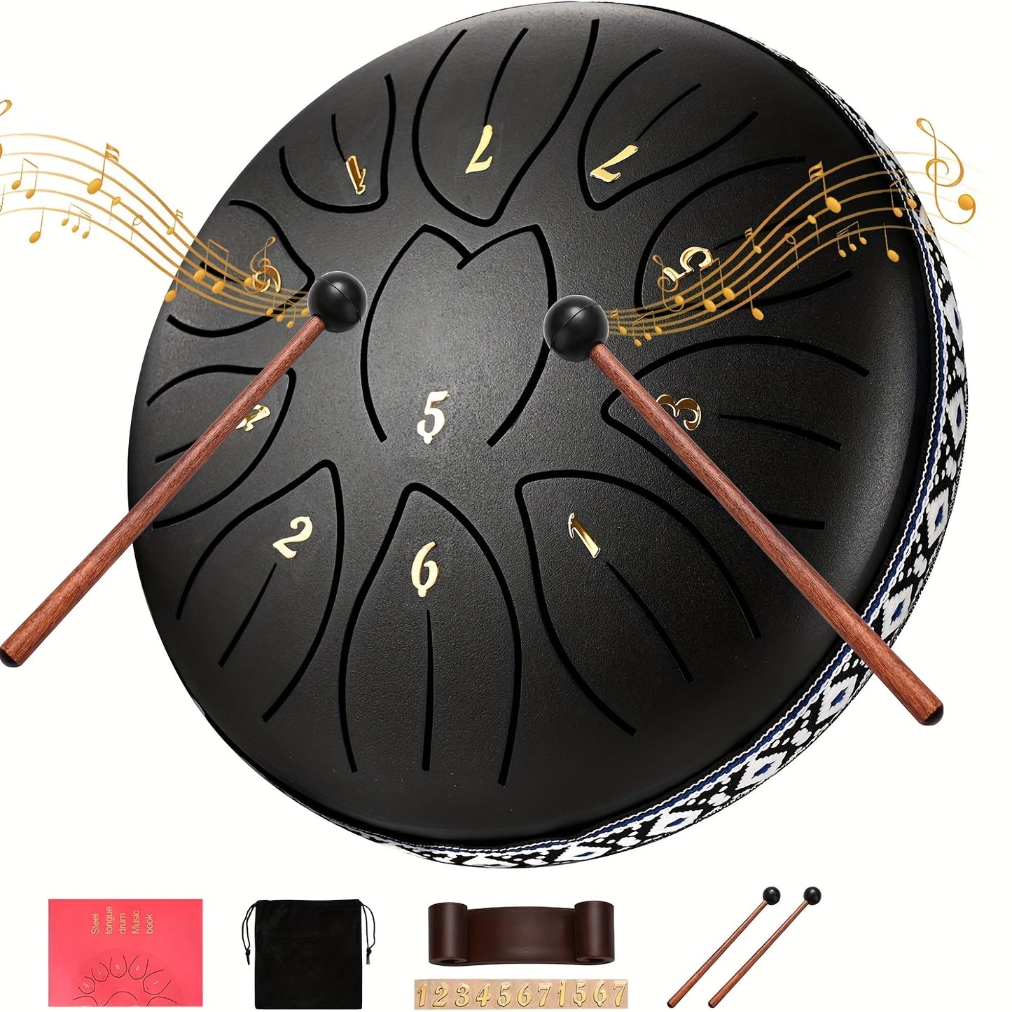 Tongue Drum – Compacte Tongtrommel voor Meditatie & Muziek