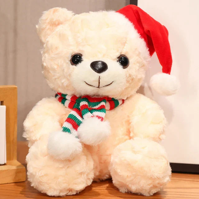 Kerst Knuffel – Schattige Pluche Beer in Wit of Bruin
