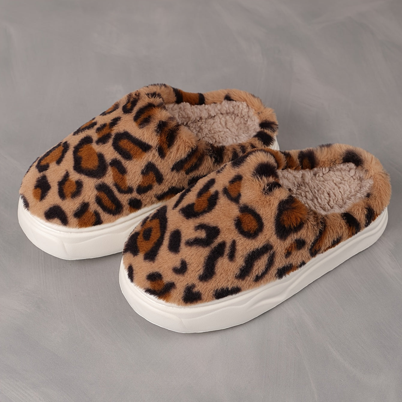 Schattige Dierenprint Slippers vrouwen - Warme winter sloffen