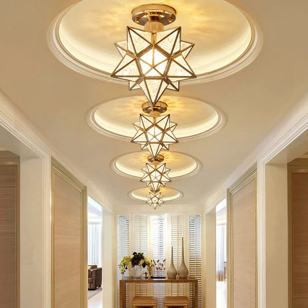 Stervorm Plafondlamp – Moravian Star Design
