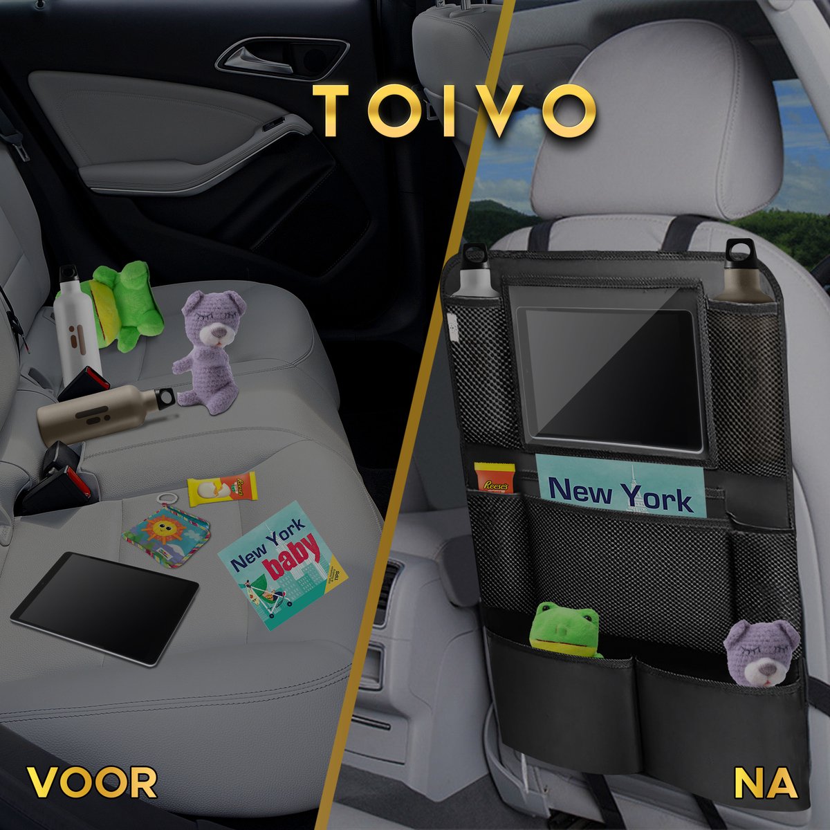 Autostoel Organizer Set Voor Vakantie