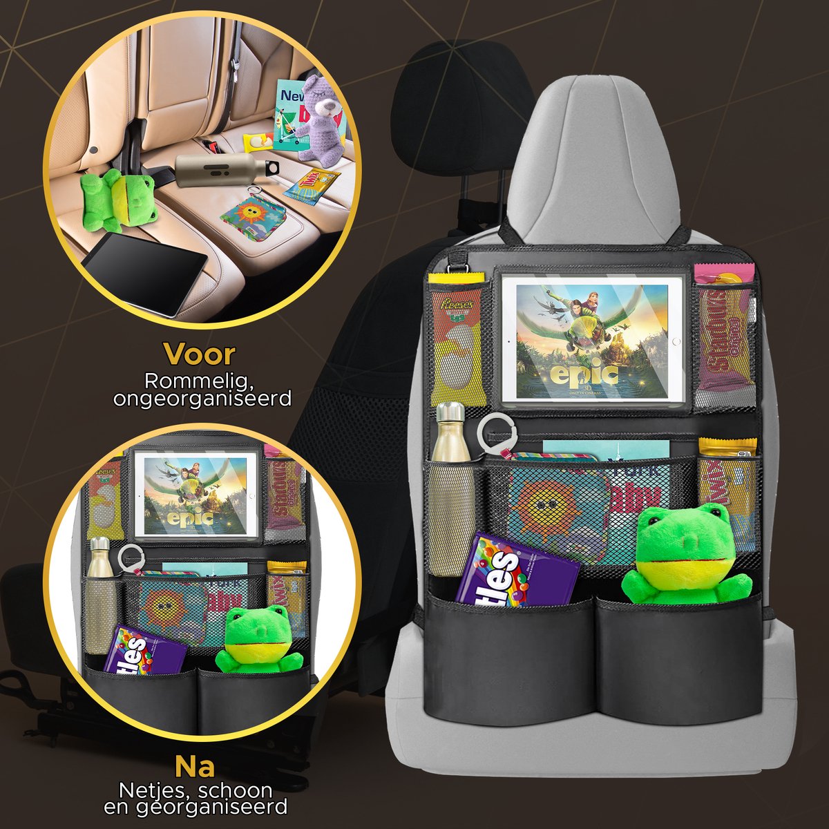 Autostoel Organizer Set Voor Vakantie