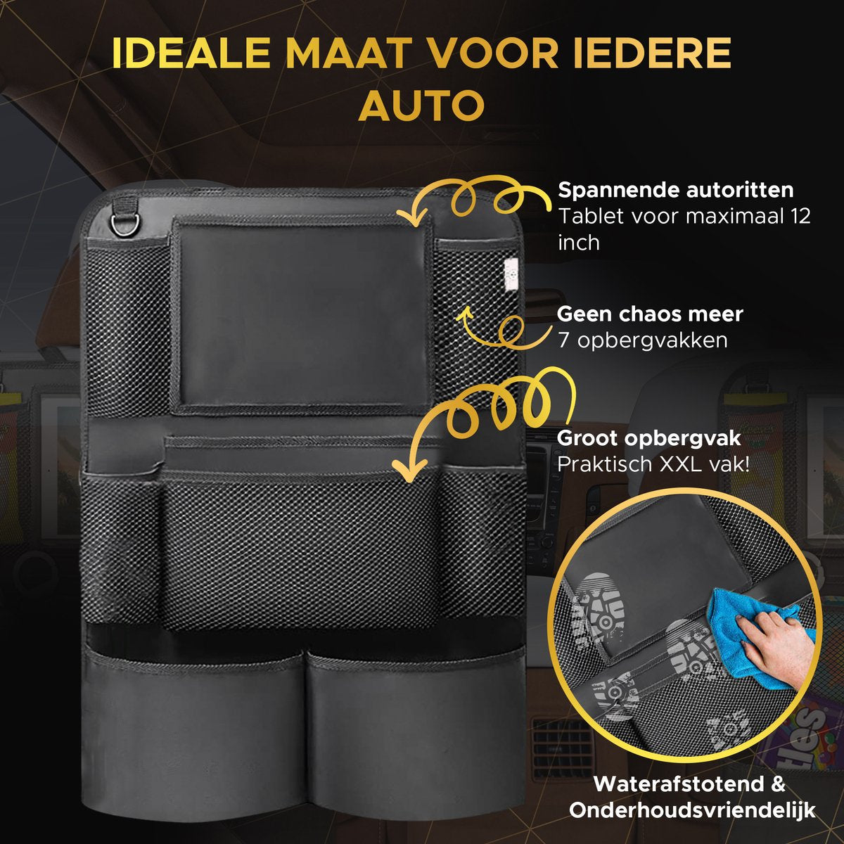 Autostoel Organizer Set Voor Vakantie