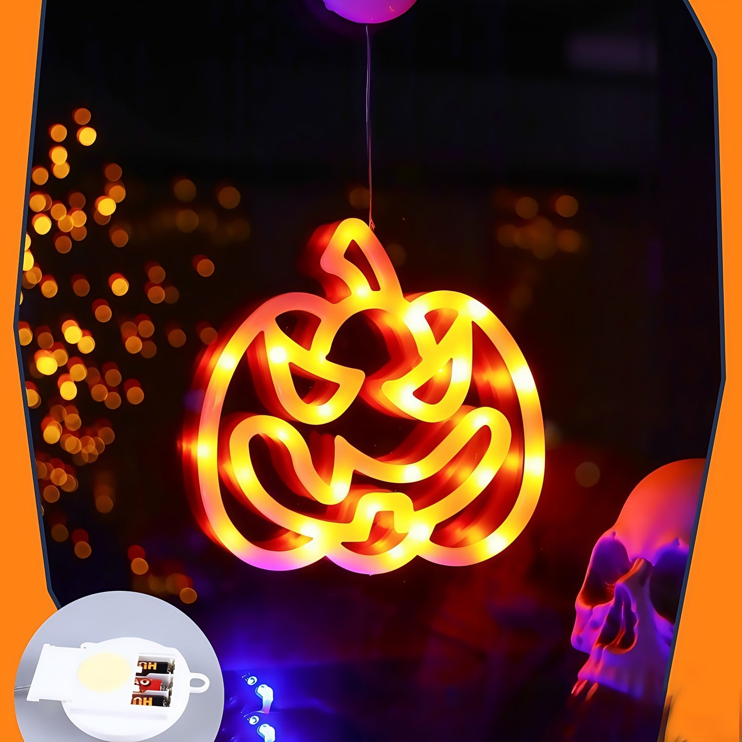 Set Halloween LED Verlichting – Sfeervolle Raamdecoratie
