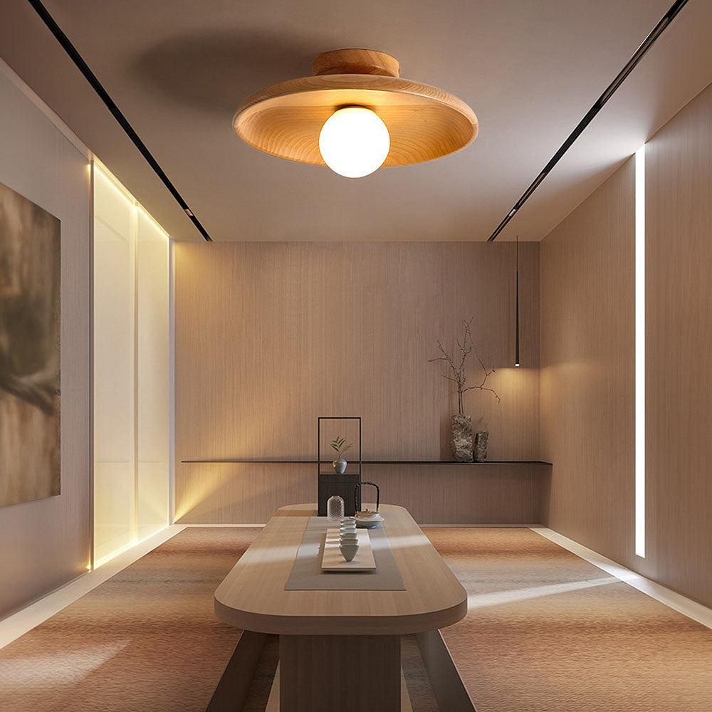 Nordic Houten Plafondlamp – Moderne Design Plafondverlichting