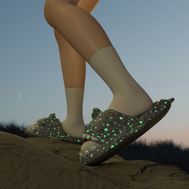 Glow in the Dark Haai Slippers – Comfortabele Antislip Sloffen