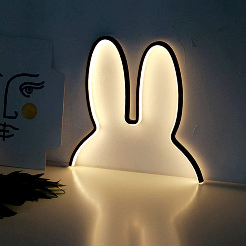 Konijn Nachtlampje 'Snuffie' – Slaapkamer & Kinderkamer LED Verlichting