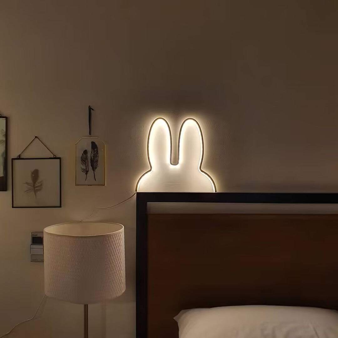 Konijn Nachtlampje 'Snuffie' – Slaapkamer & Kinderkamer LED Verlichting