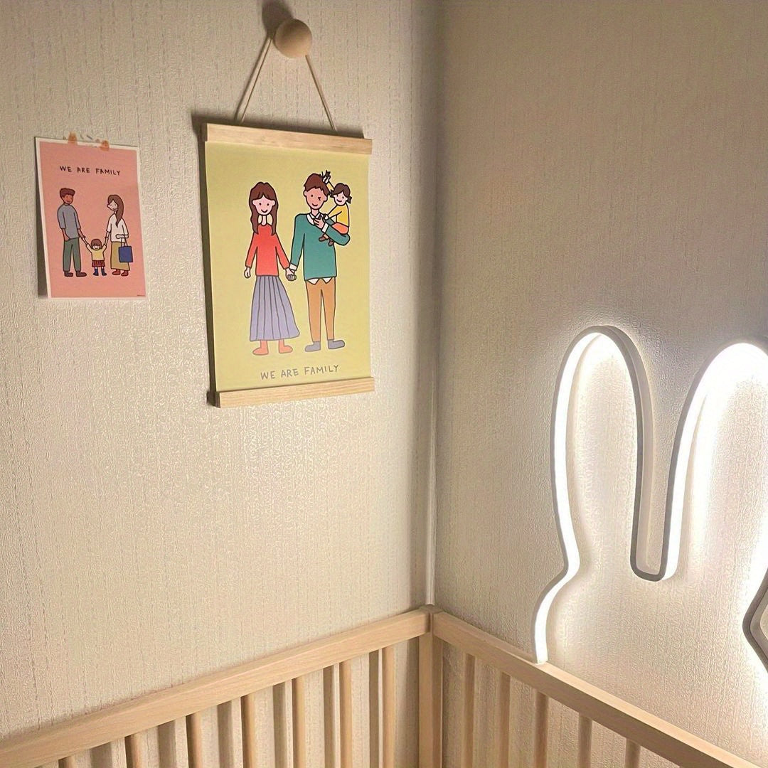 Konijn Nachtlampje 'Snuffie' – Slaapkamer & Kinderkamer LED Verlichting