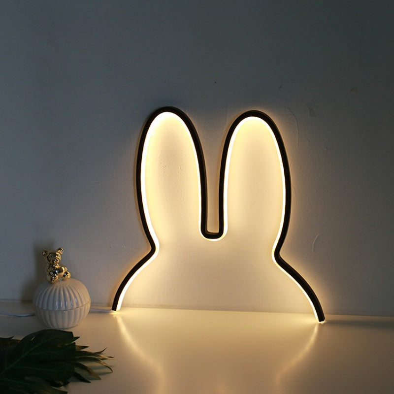 Konijn Nachtlampje 'Snuffie' – Slaapkamer & Kinderkamer LED Verlichting