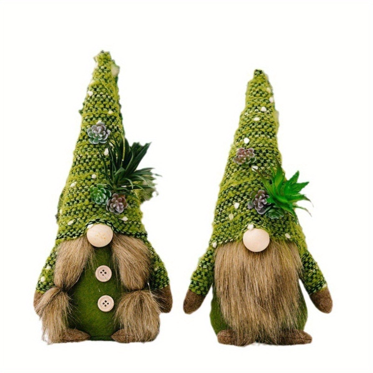 2-Pack Kerst Gnoom - Groene Dwerg Kerstfiguur