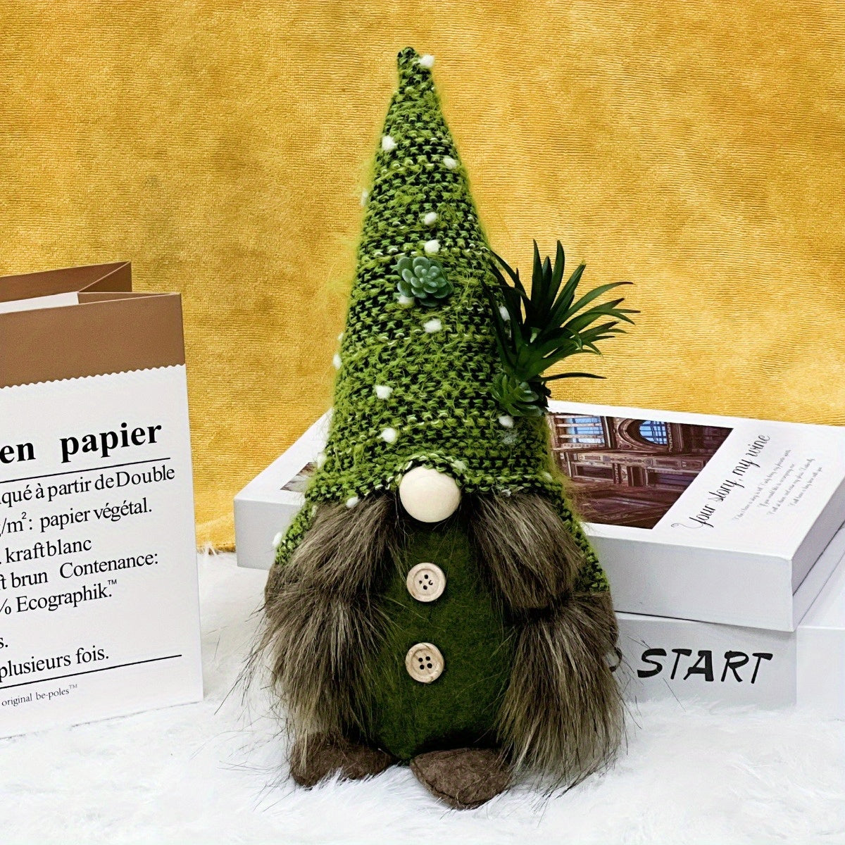 2-Pack Kerst Gnoom - Groene Dwerg Kerstfiguur