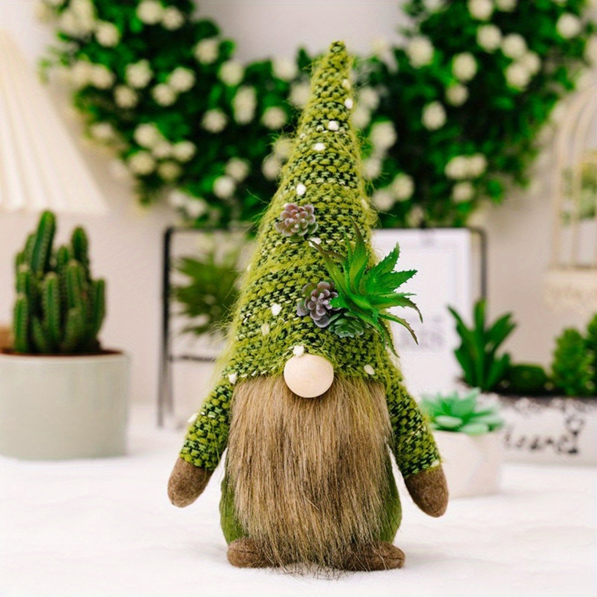 2-Pack Kerst Gnoom - Groene Dwerg Kerstfiguur