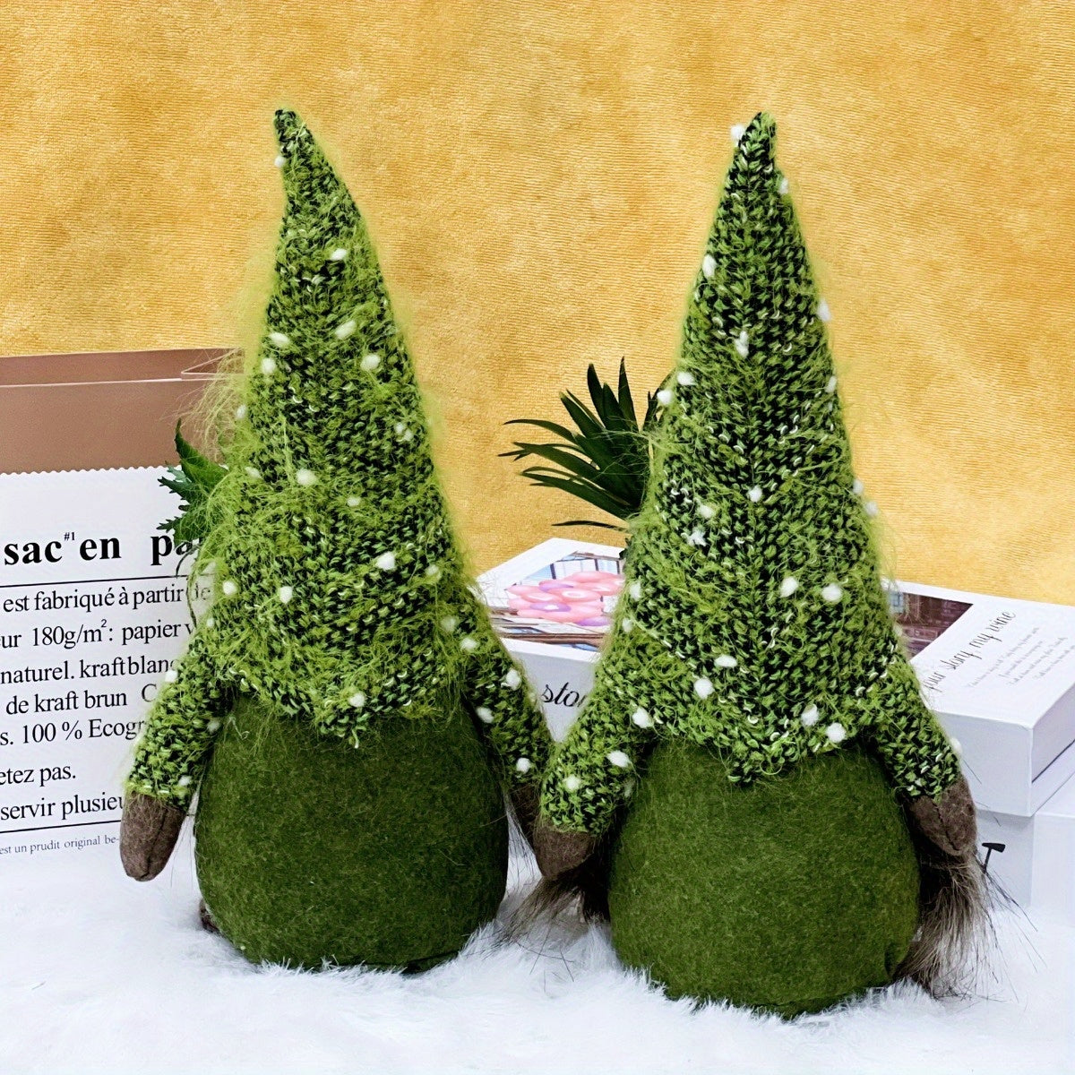2-Pack Kerst Gnoom - Groene Dwerg Kerstfiguur