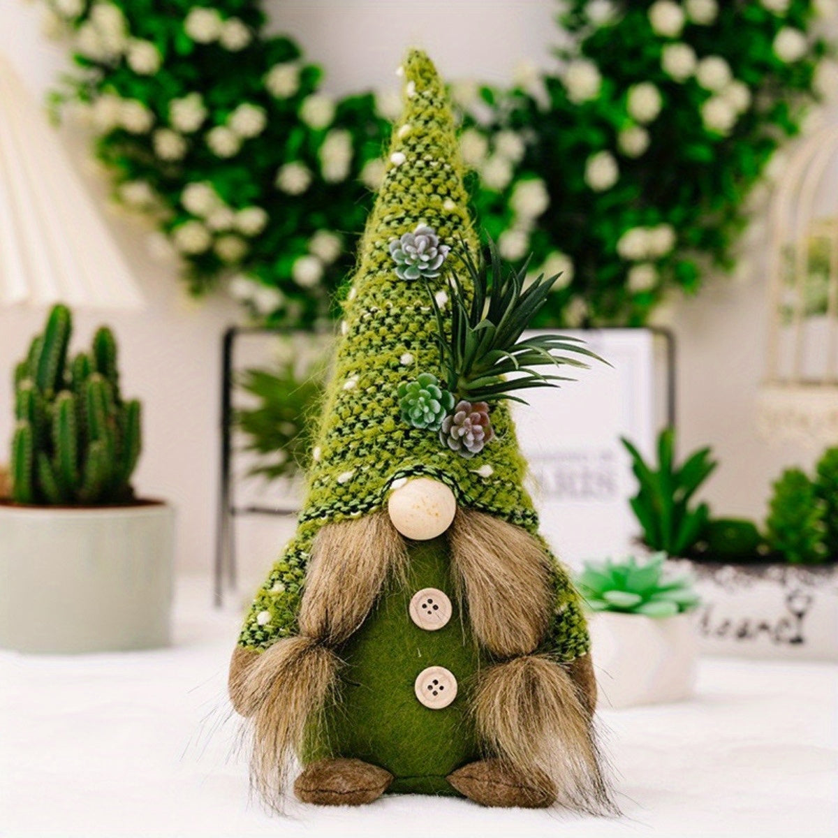 2-Pack Kerst Gnoom - Groene Dwerg Kerstfiguur