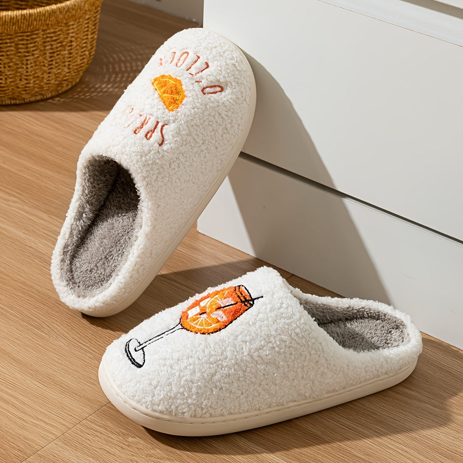 Aperol Spritz Slippers - Instap Winter Sloffen met Design