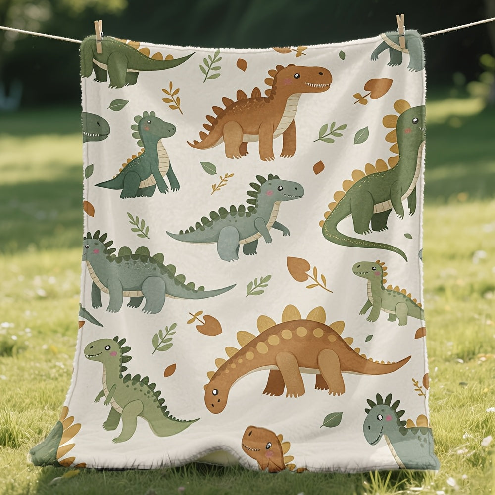 Cartoon Dino Deken – Zacht & Warm Design
