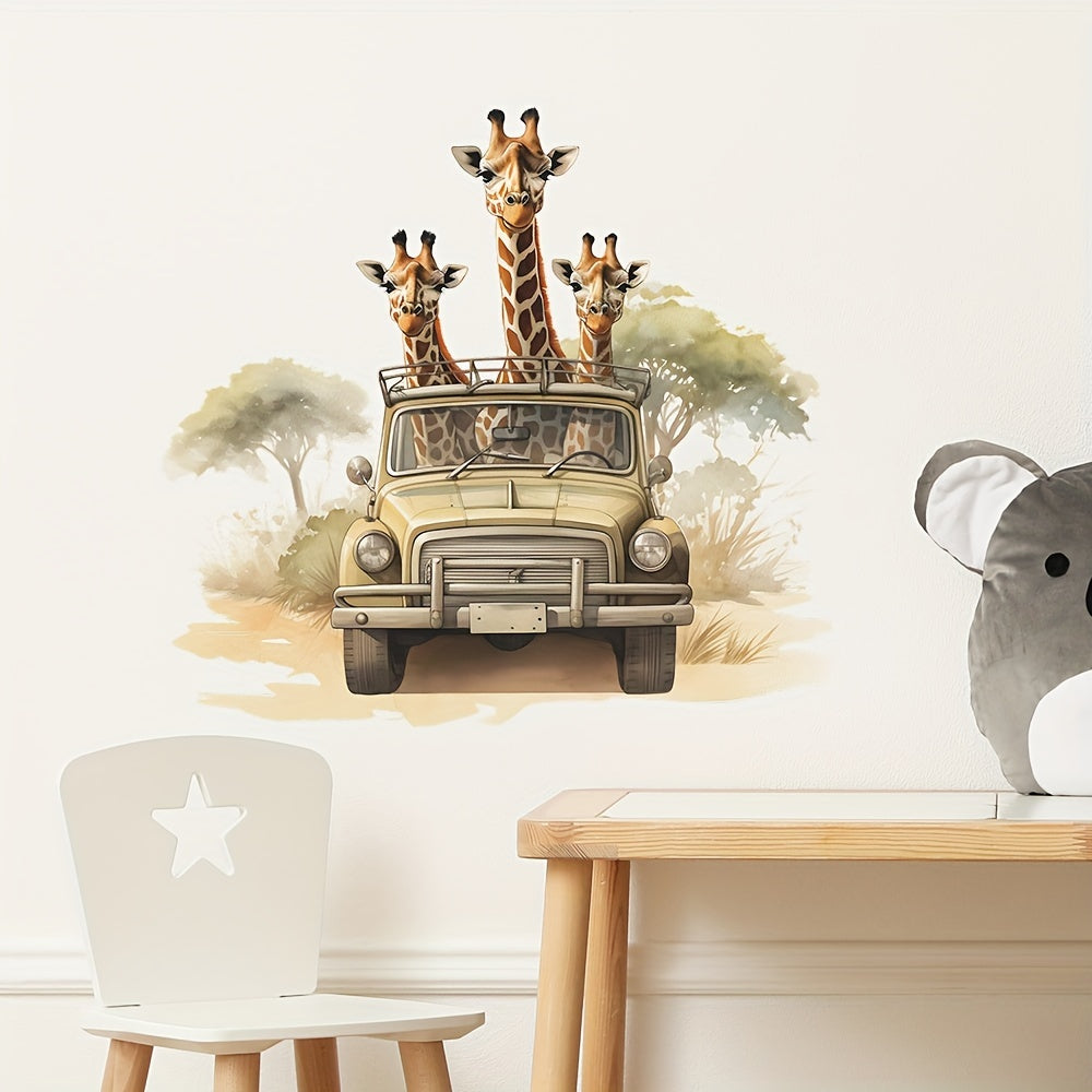 Schattige Giraffe Muursticker – Leuke Kinderkamer Decoratie