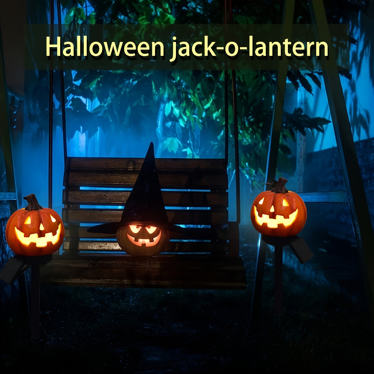 Halloween Solar Tuinverlichting – LED Pompoen Lamp
