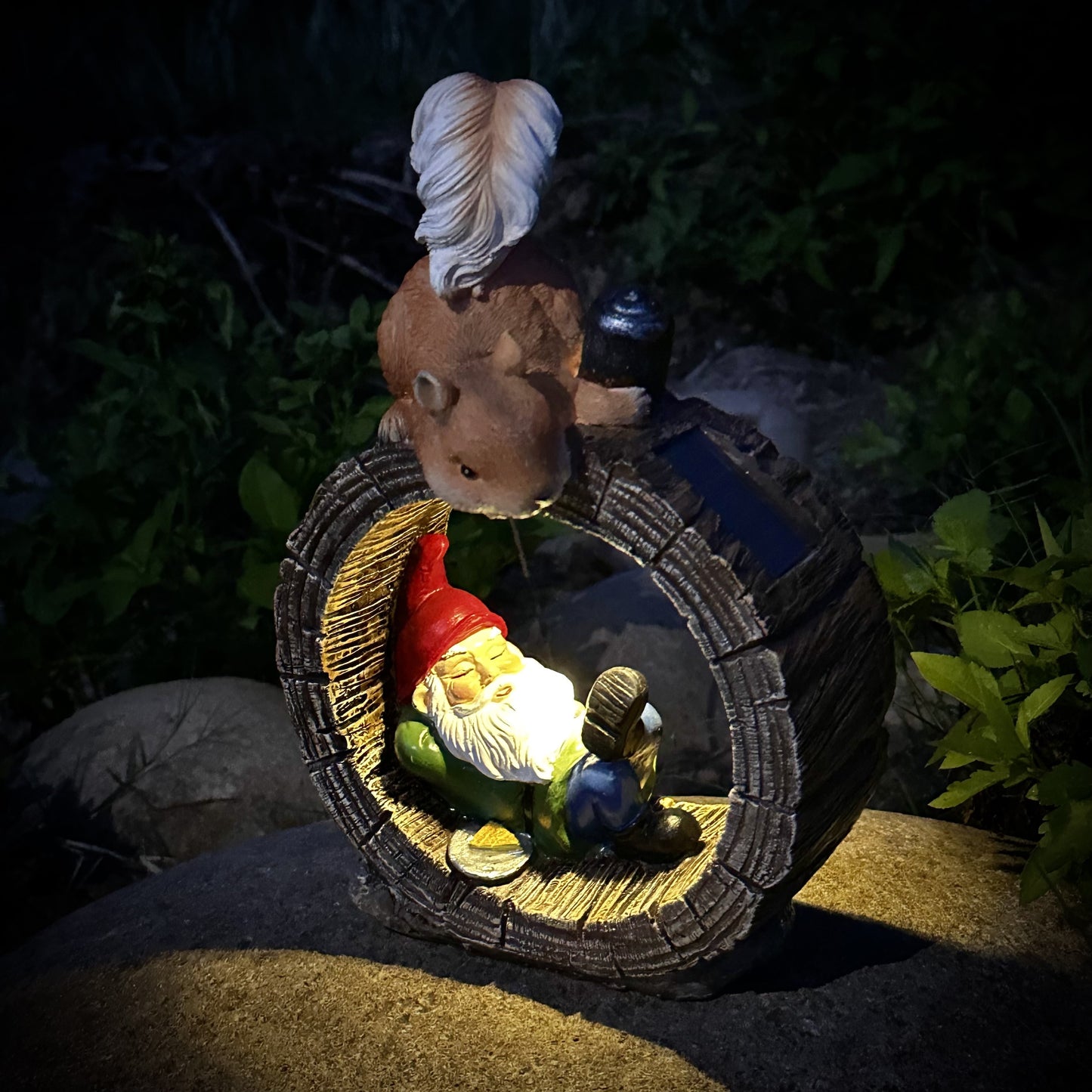Solar Tuinbeeld Kabouter – LED Buitenlamp op Zonne-energie