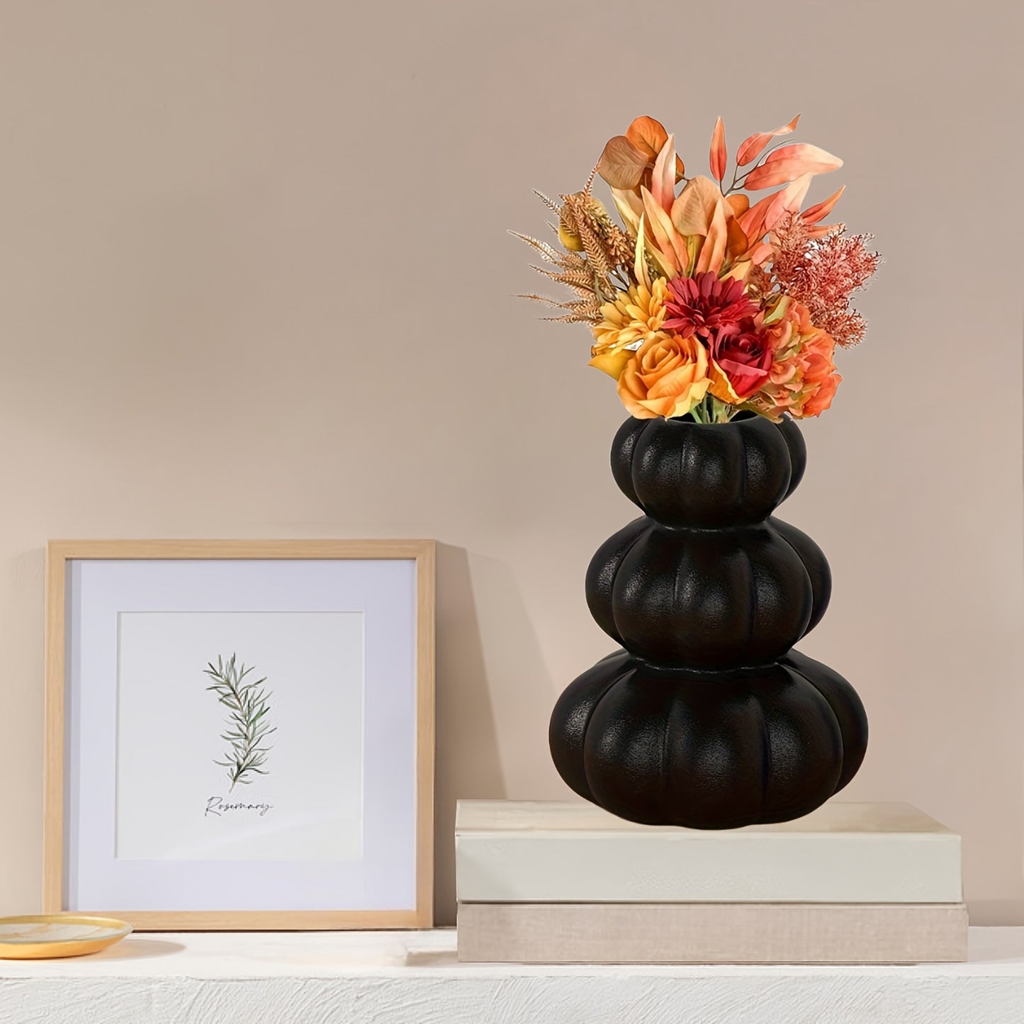 Keramiek Pompoen Vaas – Moderne Herfst Decoratie