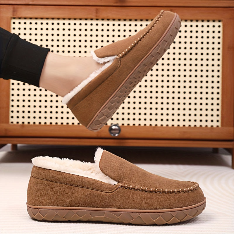 Warme Heren Pantoffels – Comfortabele en Antislip Loafers Sloffen