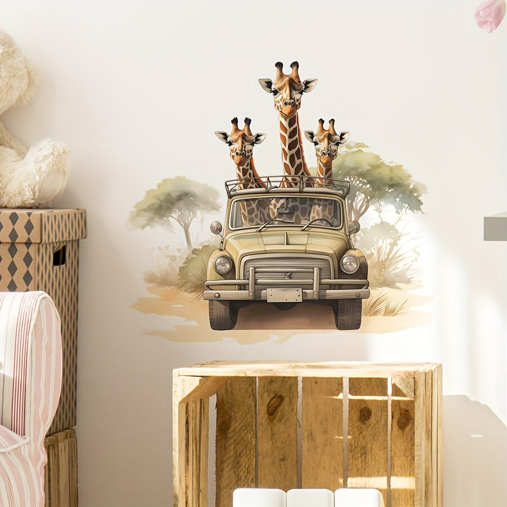 Schattige Giraffe Muursticker – Leuke Kinderkamer Decoratie