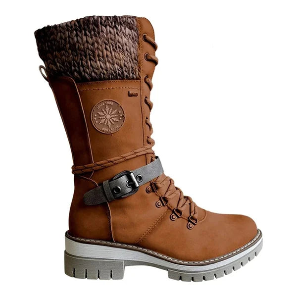 Warme Dames Winterlaarzen met Veters – Comfort, Grip & Stijl in Één