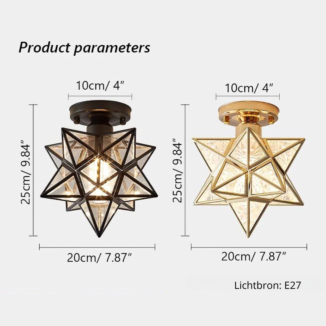 Stervorm Plafondlamp – Moravian Star Design