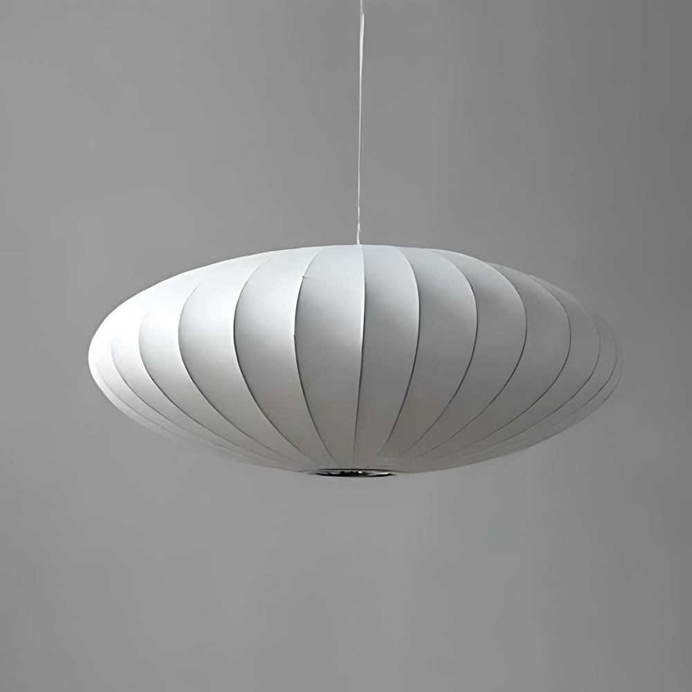 Japandi Stijl Hanglamp – Tijdloze Zijde Plafondlamp