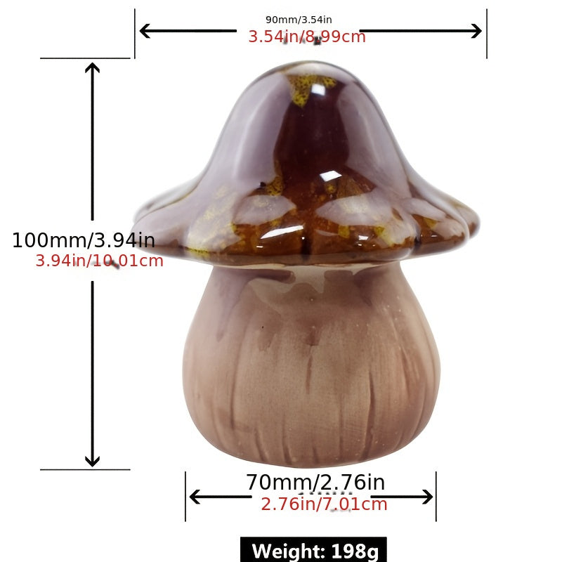 Herfst Decoratie Set – Set van 3 Keramiek Paddenstoelen