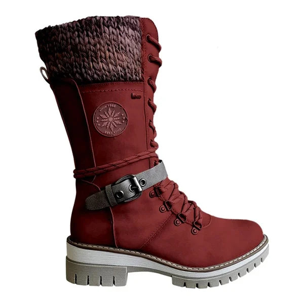 Warme Dames Winterlaarzen met Veters – Comfort, Grip & Stijl in Één