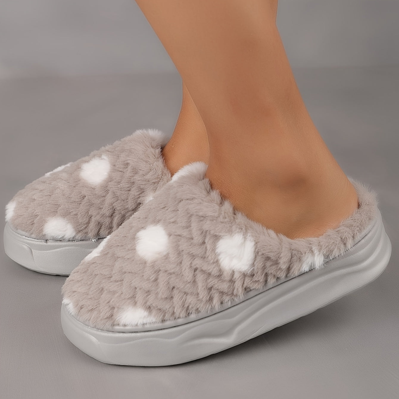 Schattige Dierenprint Slippers vrouwen - Warme winter sloffen
