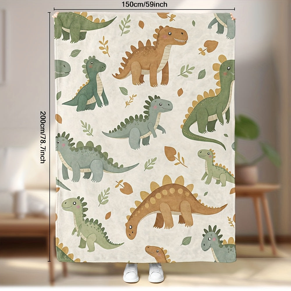 Cartoon Dino Deken – Zacht & Warm Design