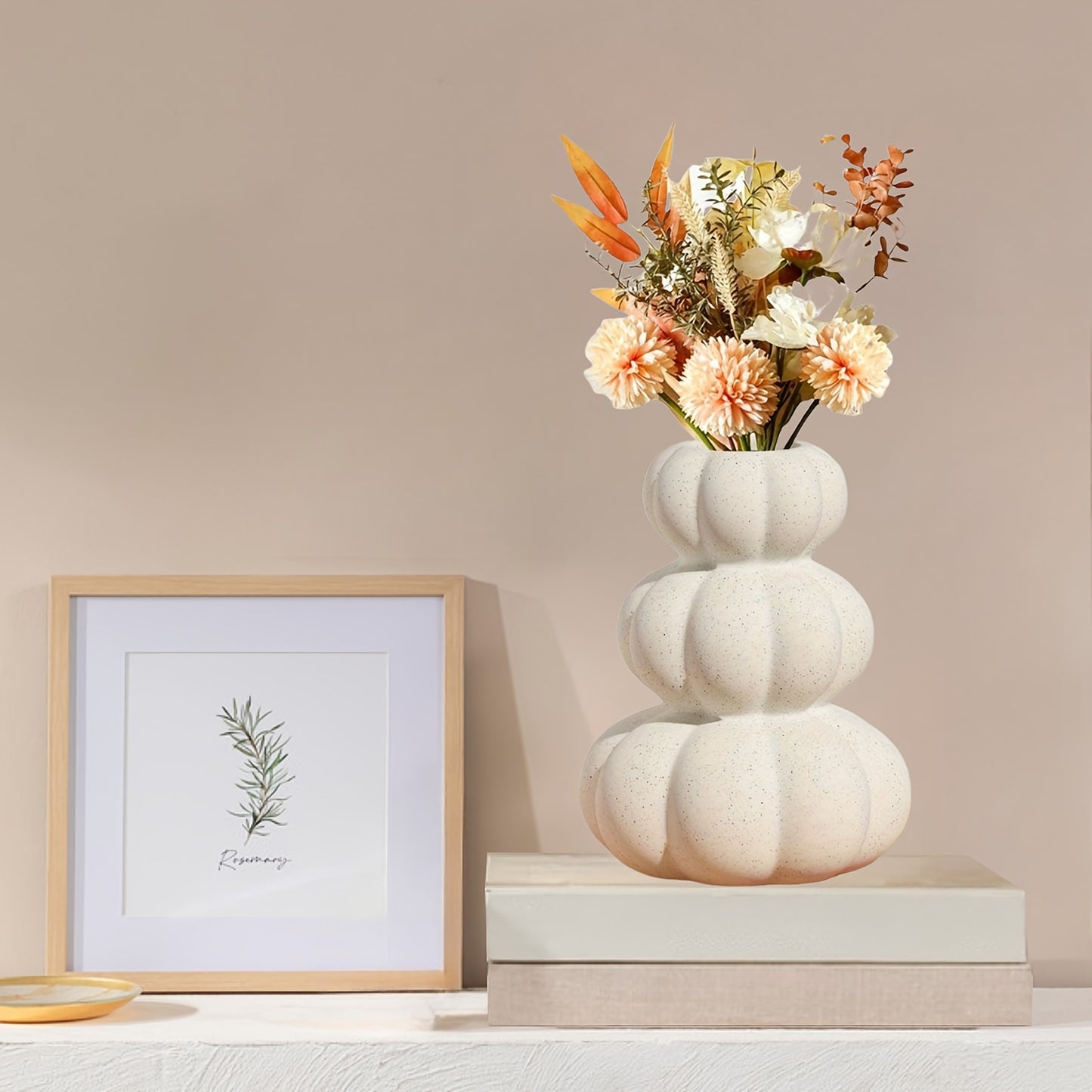Keramiek Pompoen Vaas – Moderne Herfst Decoratie