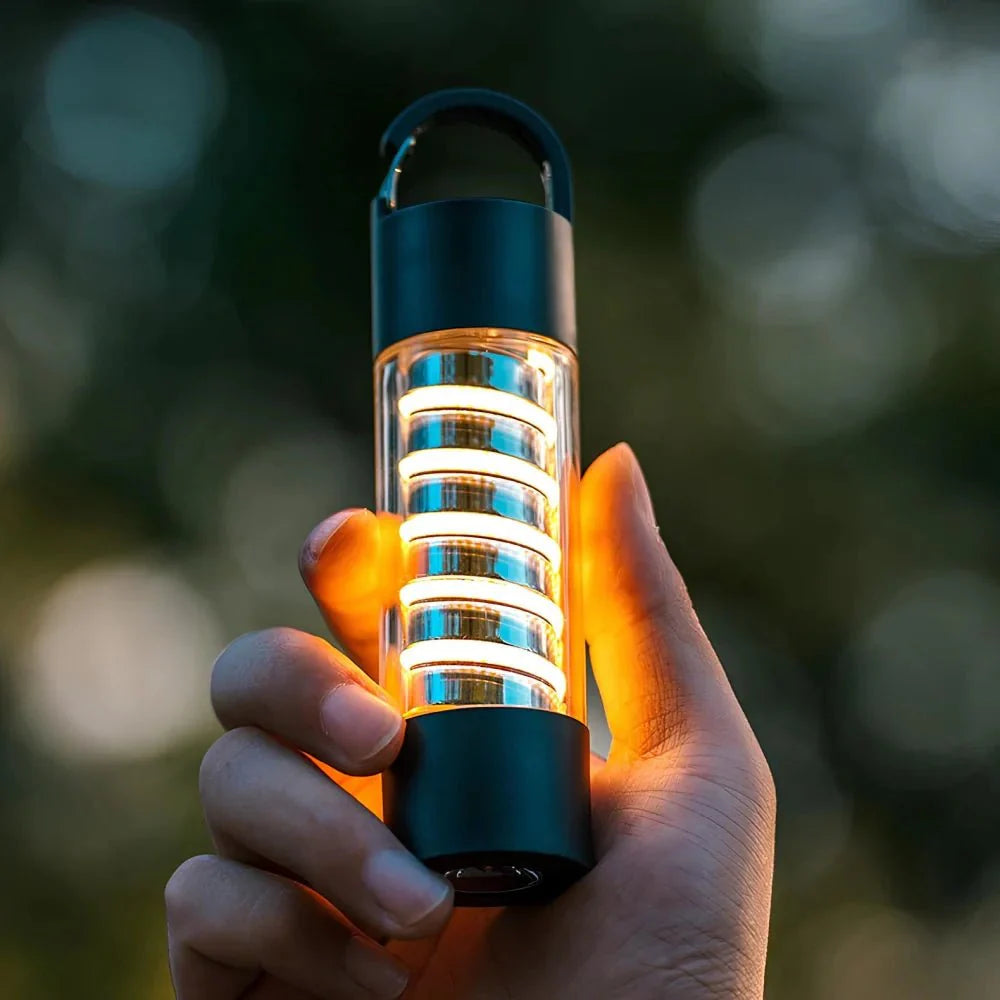 CampGlow | Draagbare Kampeer verlichting met Karabijnhaak