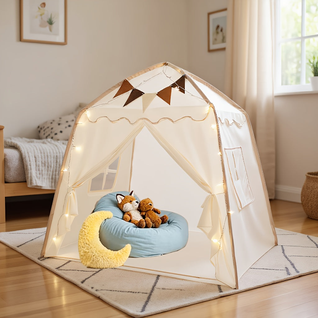 Schattig Kinder Speelhuis – Speeltent Opvouwbaar voor Binnen & Buiten