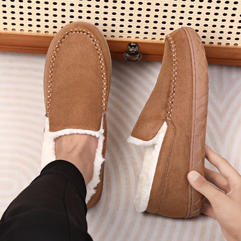 Warme Heren Pantoffels – Comfortabele en Antislip Loafers Sloffen