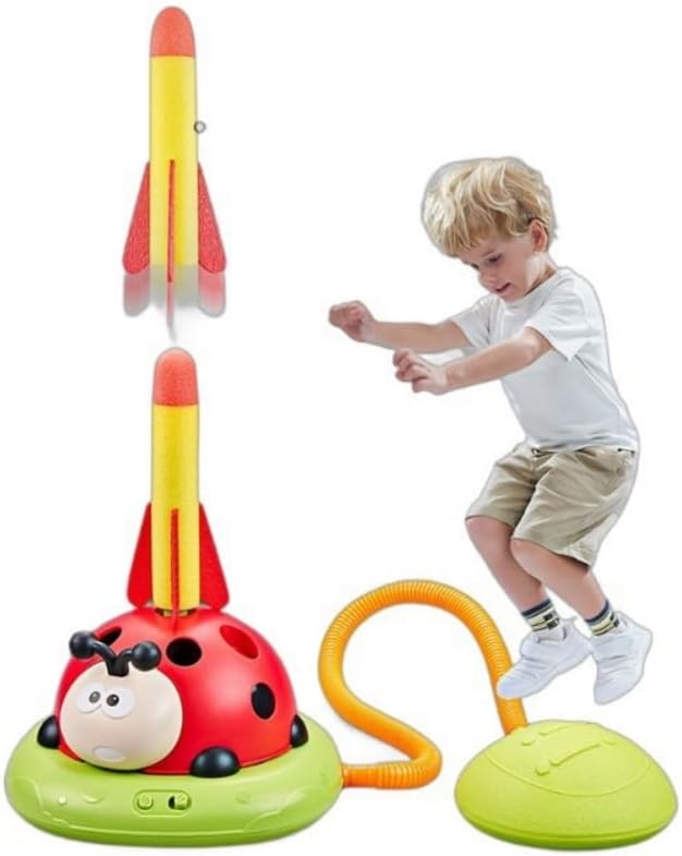 3-in-1 Speelgoed - Springtouw, Raket & Ringgooien!