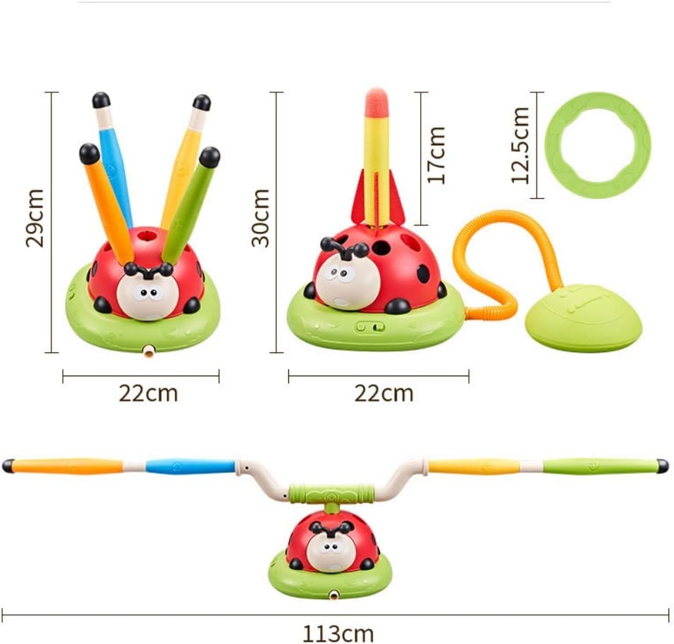 3-in-1 Speelgoed - Springtouw, Raket & Ringgooien!