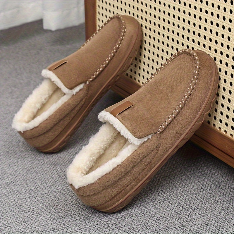 Loafers Pantoffels Heren – Schapenwollen Winter Sloffen