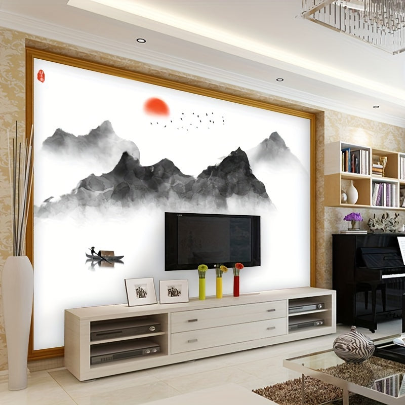 Japans Landschap Muursticker – Zen & Stijlvolle Wanddecoratie