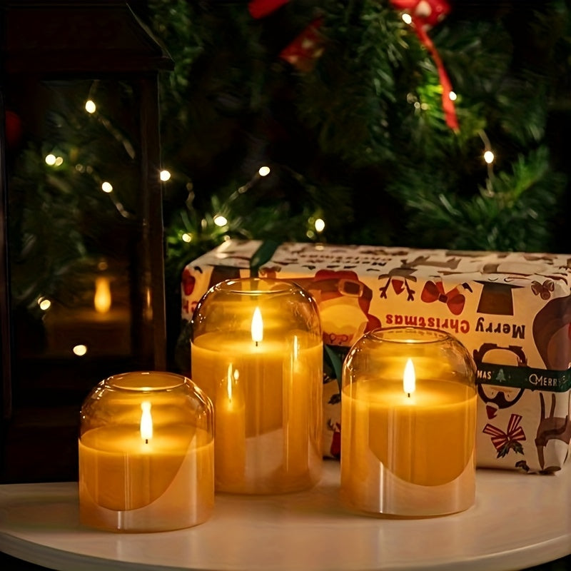 Set van 3 Luxe LED Kaarsen – Met Timer & Afstandsbediening