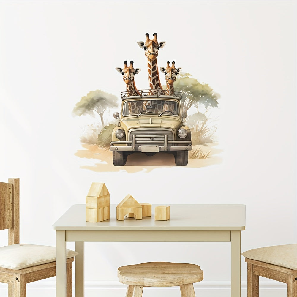 Schattige Giraffe Muursticker – Leuke Kinderkamer Decoratie